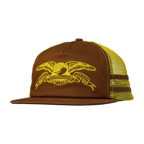 Anti Hero - Basic Eagle Trucker Hat (Brown/Mustard)